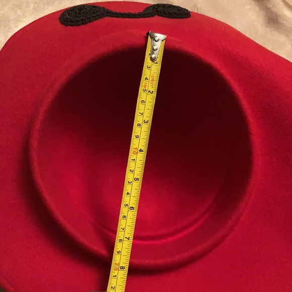 Vintage 100% Wool Red Hat - Picture 9 of 11